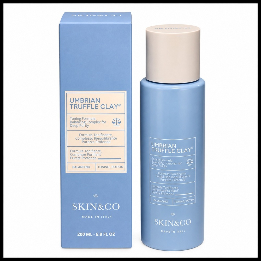 SKIN&CO Umbrian Truffle Clay Toning Potion 200ml 6.8oz Made in Italy NEW